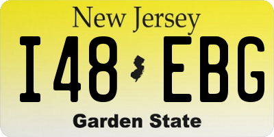 NJ license plate I48EBG