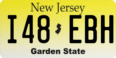 NJ license plate I48EBH