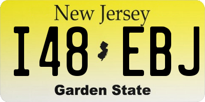 NJ license plate I48EBJ
