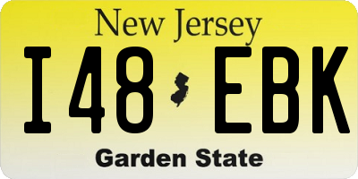 NJ license plate I48EBK