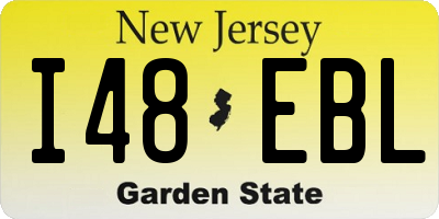 NJ license plate I48EBL