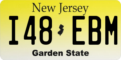 NJ license plate I48EBM