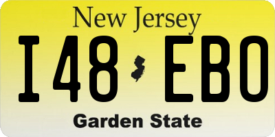 NJ license plate I48EBO