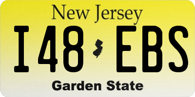 NJ license plate I48EBS