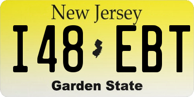 NJ license plate I48EBT