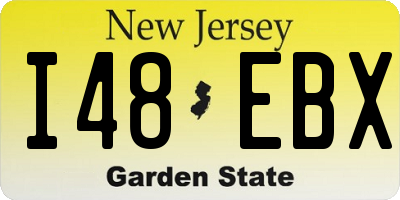NJ license plate I48EBX