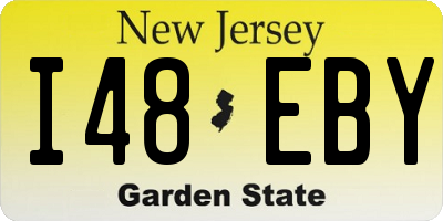 NJ license plate I48EBY