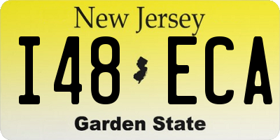 NJ license plate I48ECA