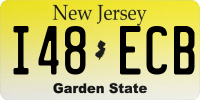NJ license plate I48ECB