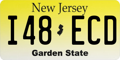 NJ license plate I48ECD