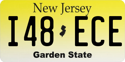NJ license plate I48ECE