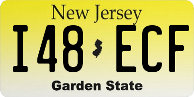 NJ license plate I48ECF