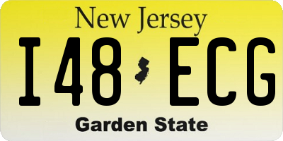 NJ license plate I48ECG