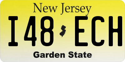 NJ license plate I48ECH