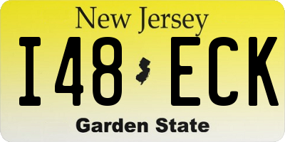 NJ license plate I48ECK