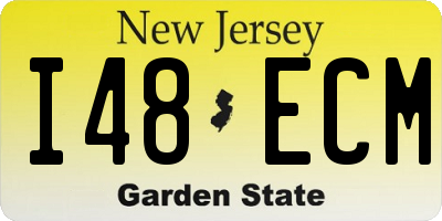 NJ license plate I48ECM