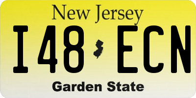 NJ license plate I48ECN