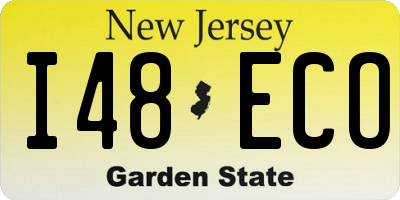 NJ license plate I48ECO