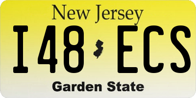 NJ license plate I48ECS
