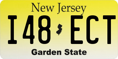 NJ license plate I48ECT