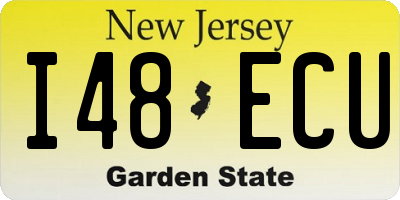 NJ license plate I48ECU
