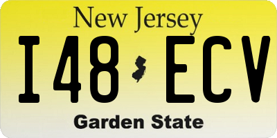 NJ license plate I48ECV