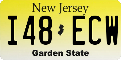 NJ license plate I48ECW