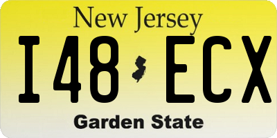 NJ license plate I48ECX