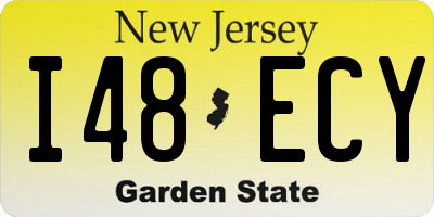 NJ license plate I48ECY