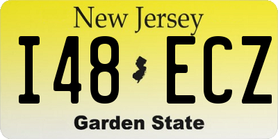 NJ license plate I48ECZ