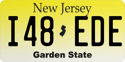 NJ license plate I48EDE