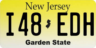 NJ license plate I48EDH
