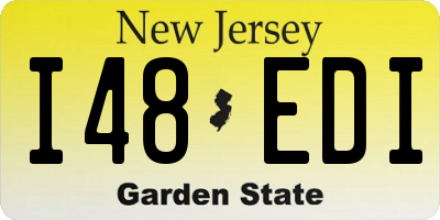 NJ license plate I48EDI