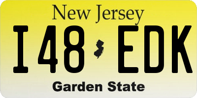 NJ license plate I48EDK