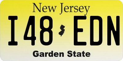 NJ license plate I48EDN