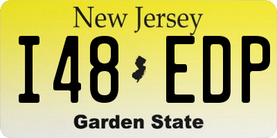 NJ license plate I48EDP