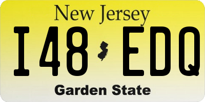 NJ license plate I48EDQ