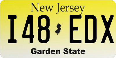 NJ license plate I48EDX