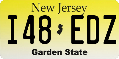NJ license plate I48EDZ