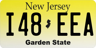 NJ license plate I48EEA