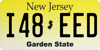 NJ license plate I48EED