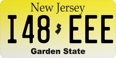 NJ license plate I48EEE
