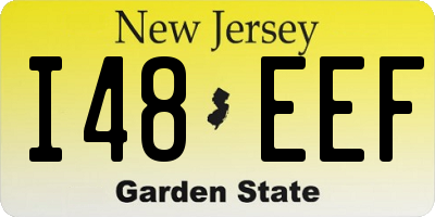 NJ license plate I48EEF