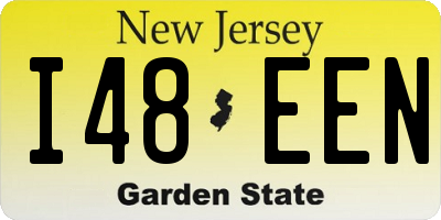 NJ license plate I48EEN
