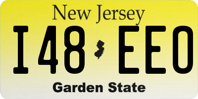 NJ license plate I48EEO