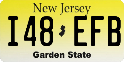 NJ license plate I48EFB