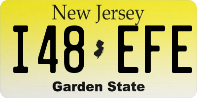 NJ license plate I48EFE