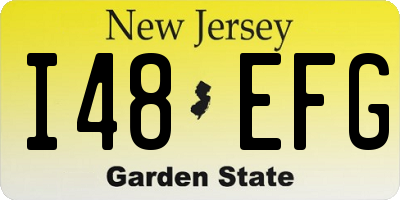 NJ license plate I48EFG