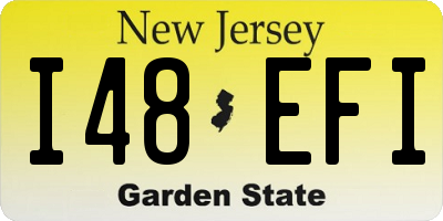 NJ license plate I48EFI