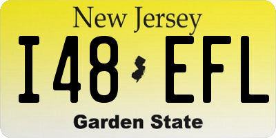 NJ license plate I48EFL